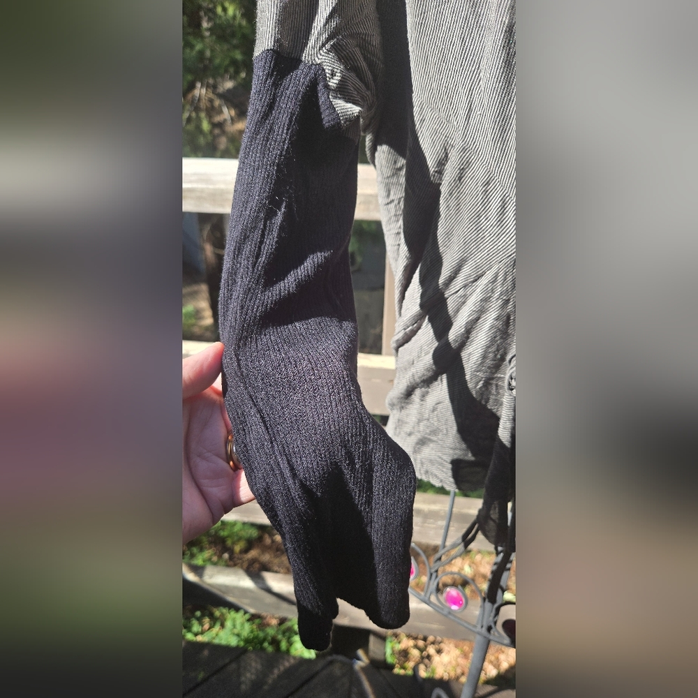 Pete&Gretta Johnny Was Gray & Black convertable Cardigan szM - Picture 3 of 6
